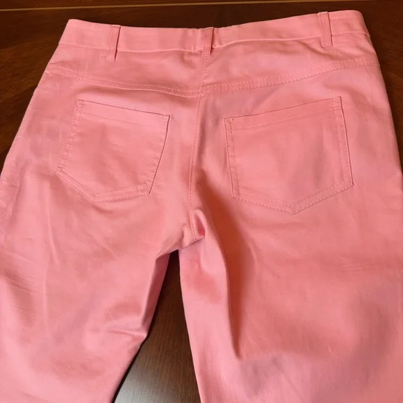 Moschino Pink Cotton Pants | Designer Straight-Leg Trousers - Picture 13 of 13